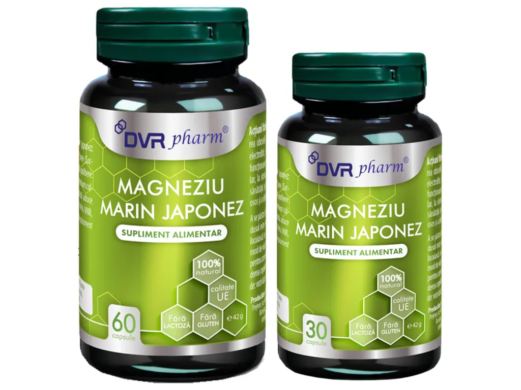 Pachet Magneziu marin japonez 60+30cps - DVR PHARM