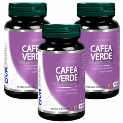 Set Cafea verde bioclorogenic 3x30cps - DVR PHARM