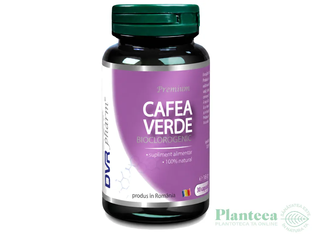 Cafea verde bioclorogenic 1x30cps - DVR PHARM