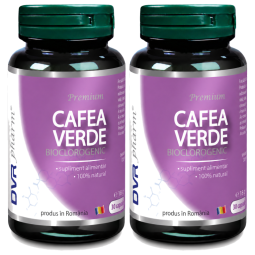 Set Cafea verde bioclorogenic 2x30cps - DVR PHARM