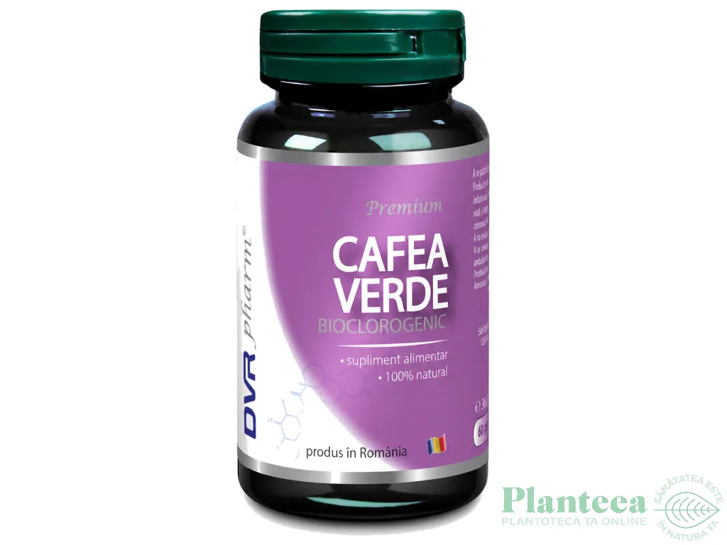 Cafea verde bioclorogenic 1x60cps - DVR PHARM