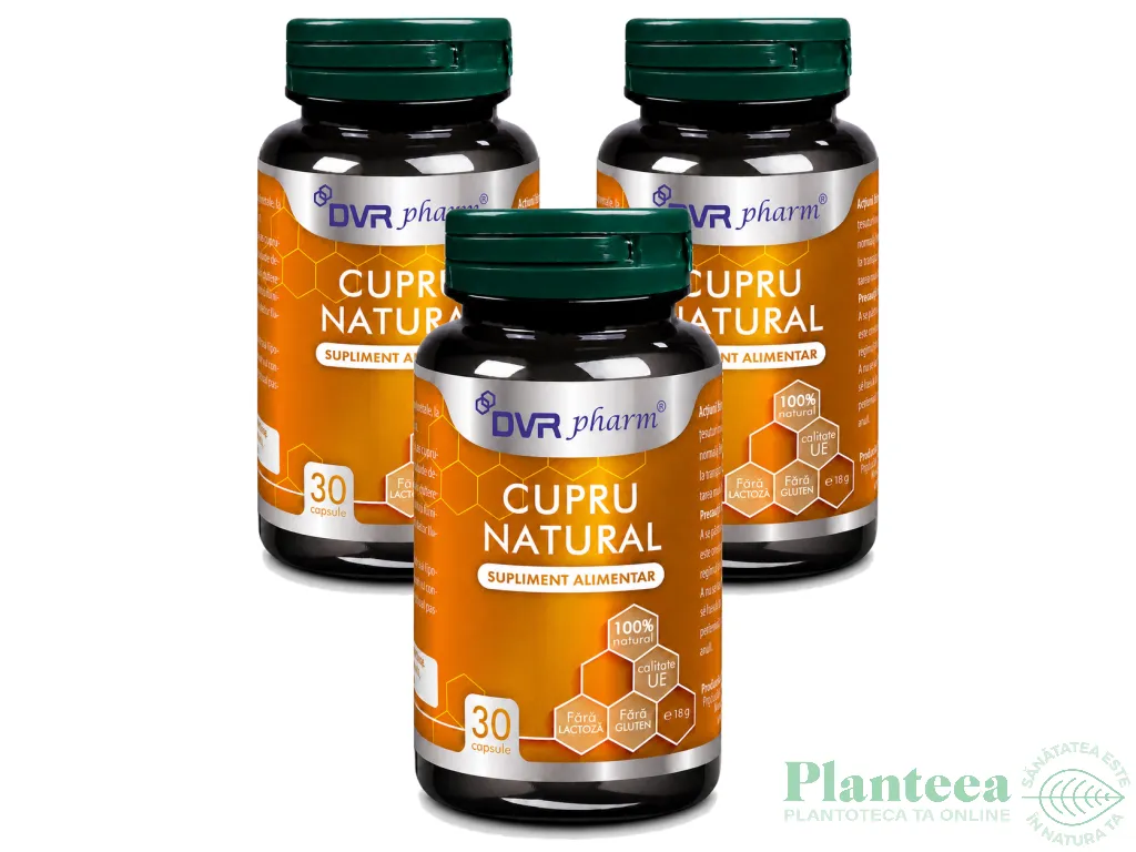 Set Cupru natural 3x30cps - DVR PHARM