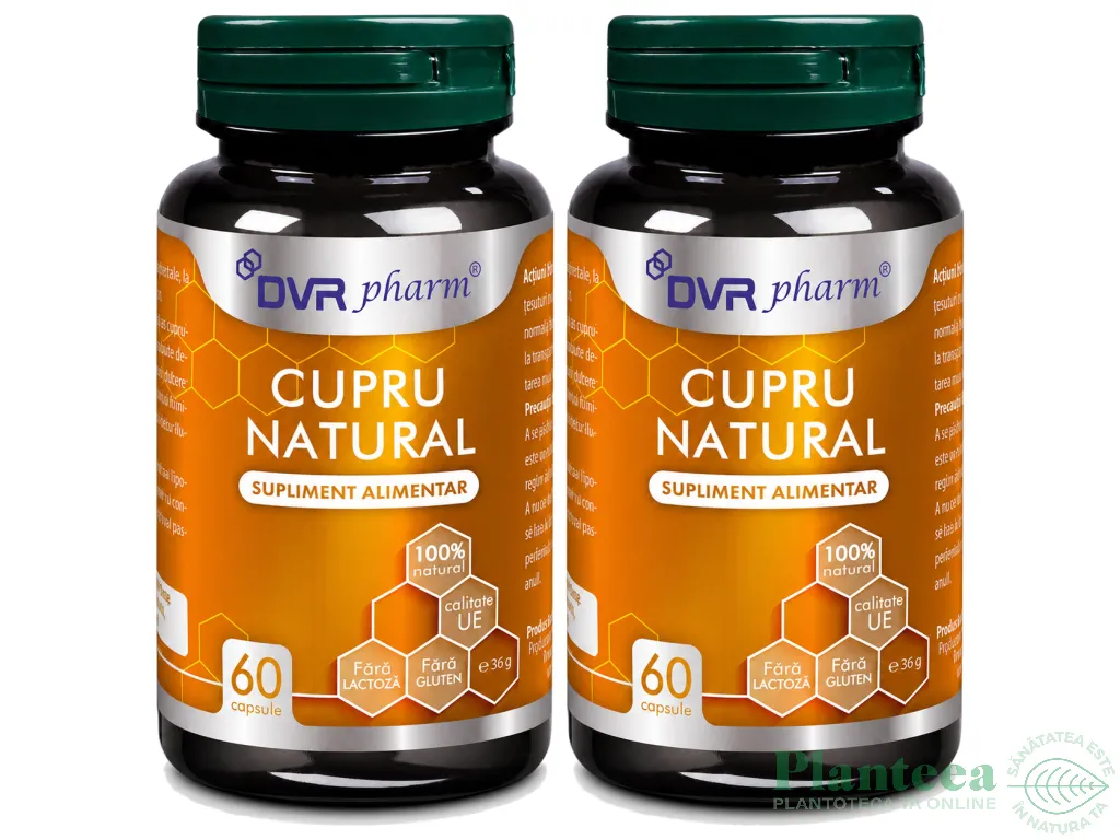 Set Cupru natural 2x60cps - DVR PHARM