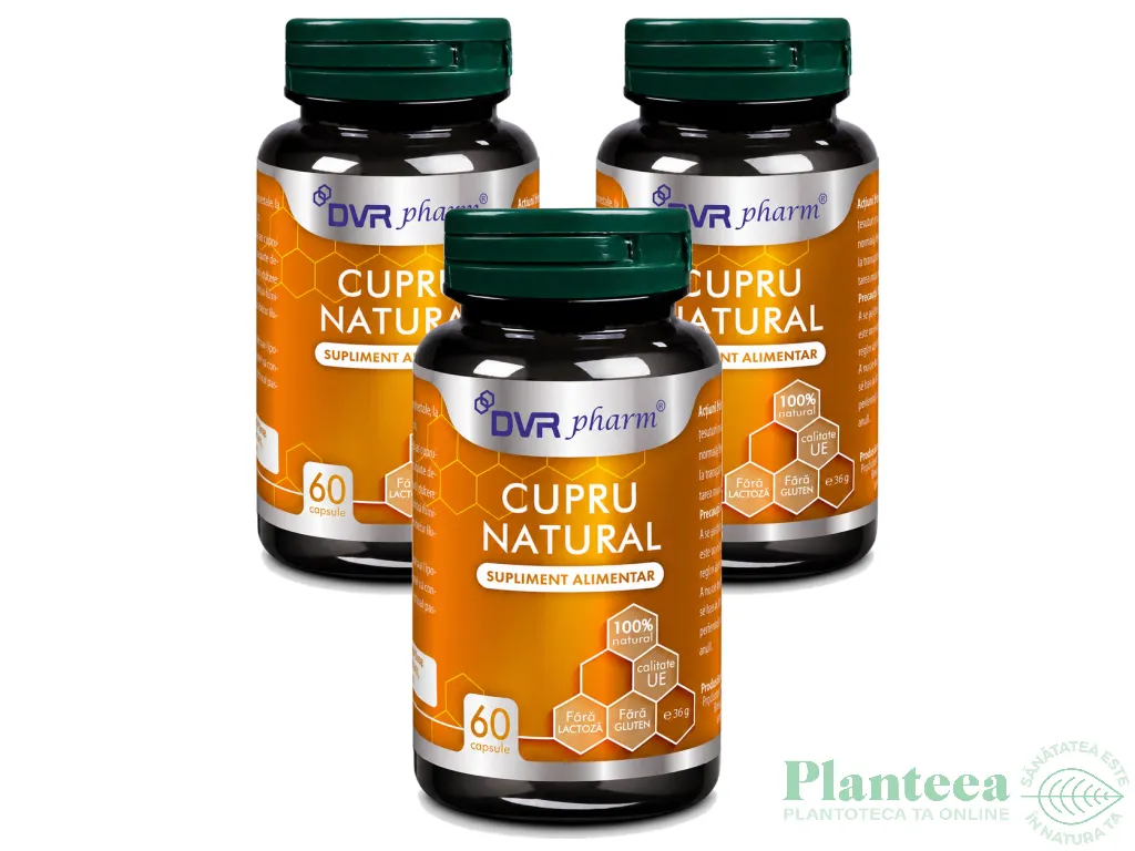 Set Cupru natural 3x60cps - DVR PHARM
