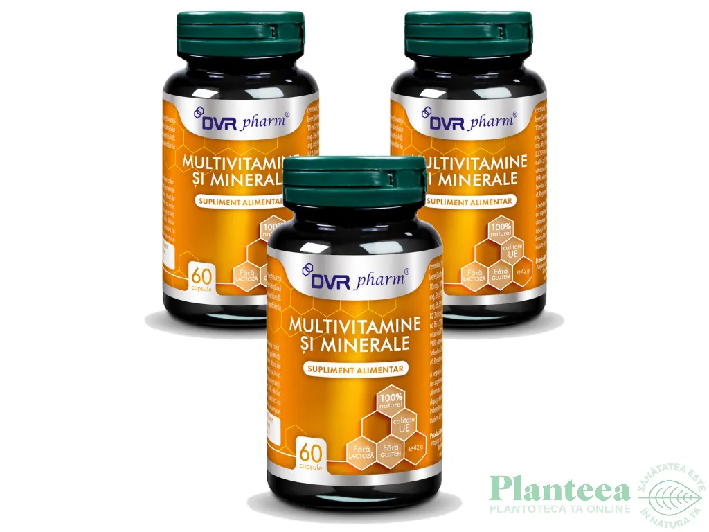 Set Multivitamine minerale 3x60cps - DVR PHARM