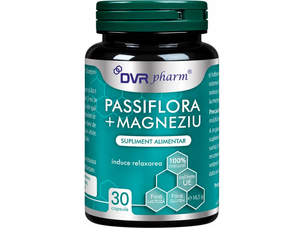 Passiflora Magneziu 1x30cps - DVR PHARM