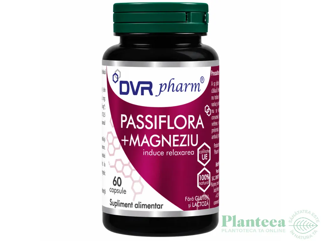 Passiflora Magneziu 1x60cps - DVR PHARM