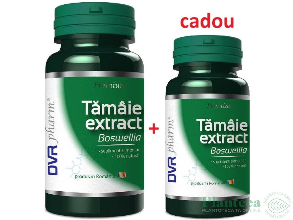 Pachet Tamaie extract [boswellia] 60+30cps - DVR PHARM