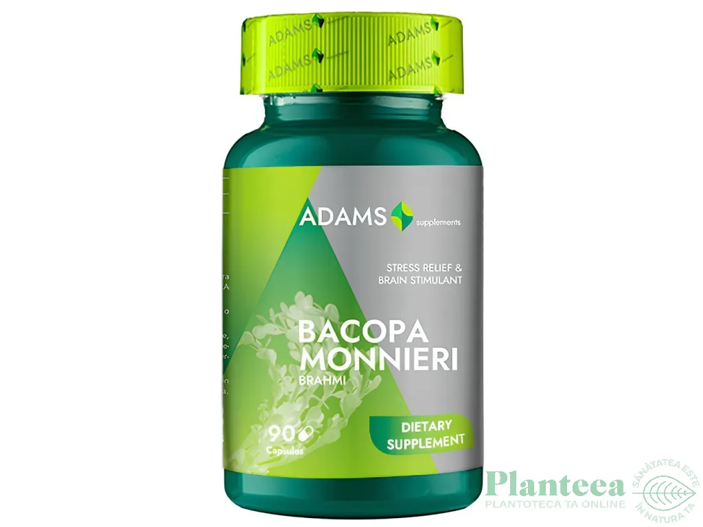 Bacopa monieri 350mg 90cps - ADAMS SUPPLEMENTS