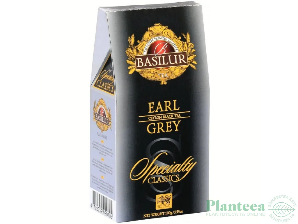Ceai negru ceylon Specialty Classics earl grey refill 100g - BASILUR