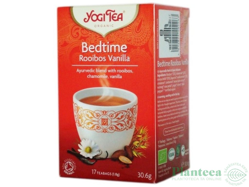 Ceai seara rooibos vanilie eco 17dz - YOGI TEA