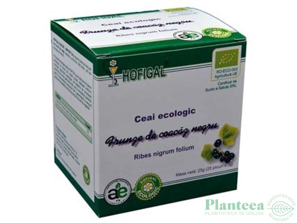 Ceai coacaz negru frunze eco 25dz - HOFIGAL