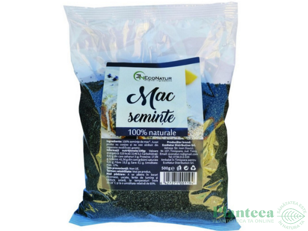 Seminte mac 250g - ECONATUR