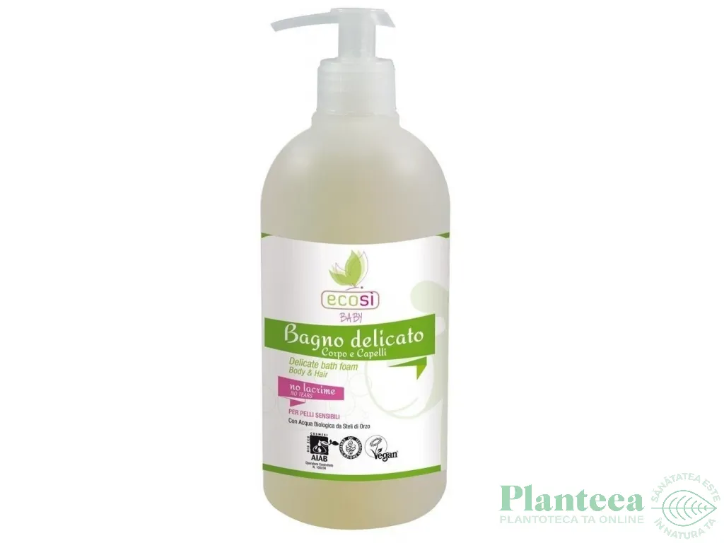 Sampon gel dus fara lacrimi piele sensibila Baby&Kids 500ml - ECOSI