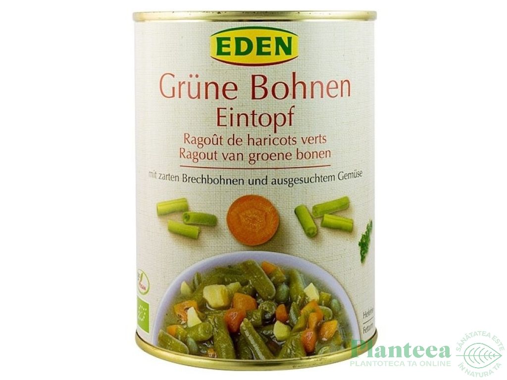 Ghiveci fasole verde pastai eco 560g - EDEN