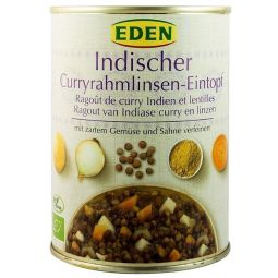 Ghiveci indian linte curry smantana eco 560g - EDEN