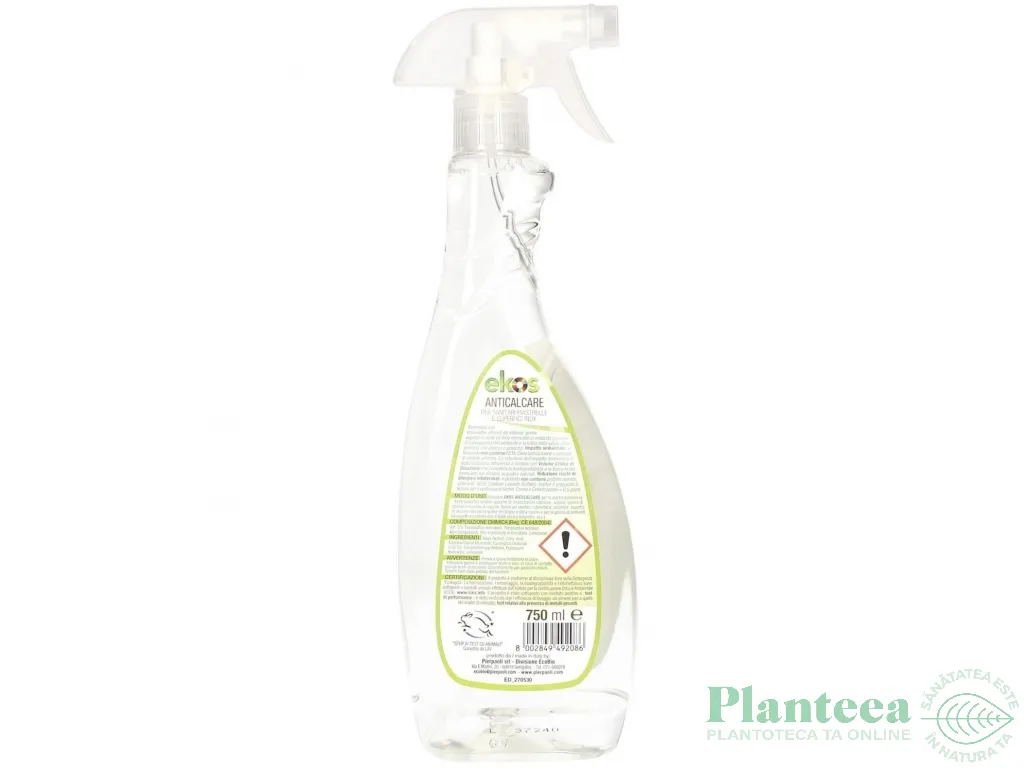 Solutie anticalcar suprafete 750ml - EKOS