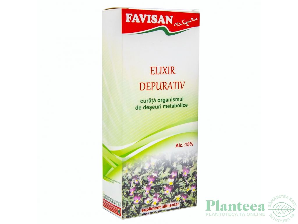 Tinctura elixir depurativ 200ml - FAVISAN