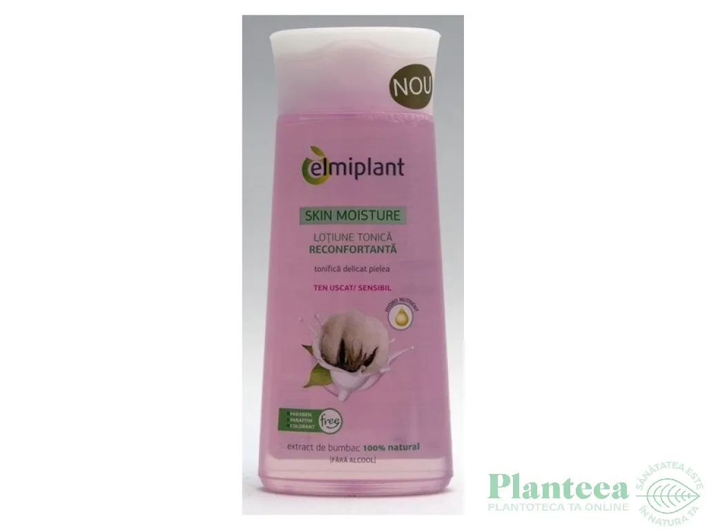 Lotiune tonica reconfortanta ten uscat/sensibil SkinMoisture 200ml - ELMIPLANT