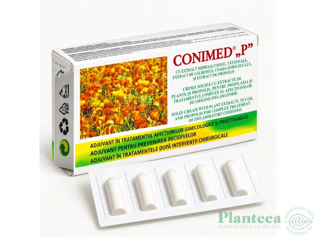 Supozitoare Conimed P 10x1,5g - ELZIN PLANT