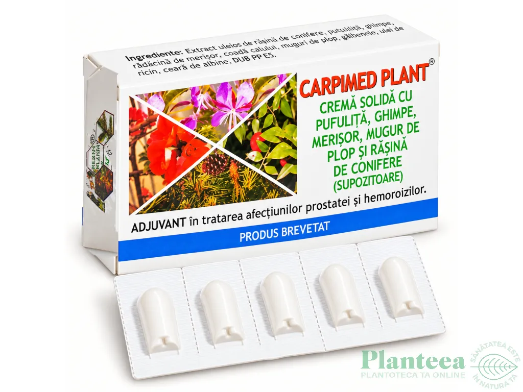 Supozitoare Carpimed 10x1,5g - ELZIN PLANT