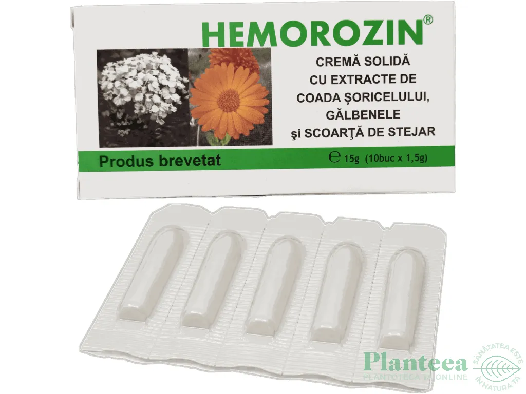 Supozitoare Hemorozin 10x1,5g - ELZIN PLANT