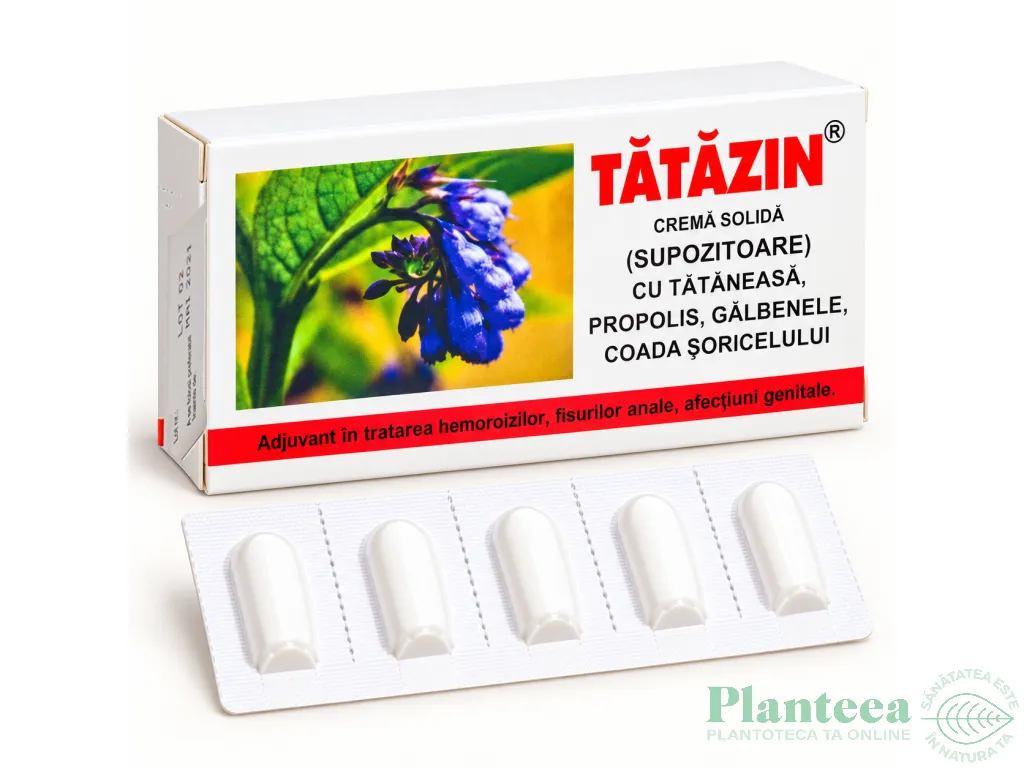 Supozitoare Tatazin 10x1,5g - ELZIN PLANT