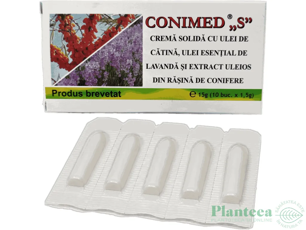 Supozitoare Conimed S 10x1,5g - ELZIN PLANT