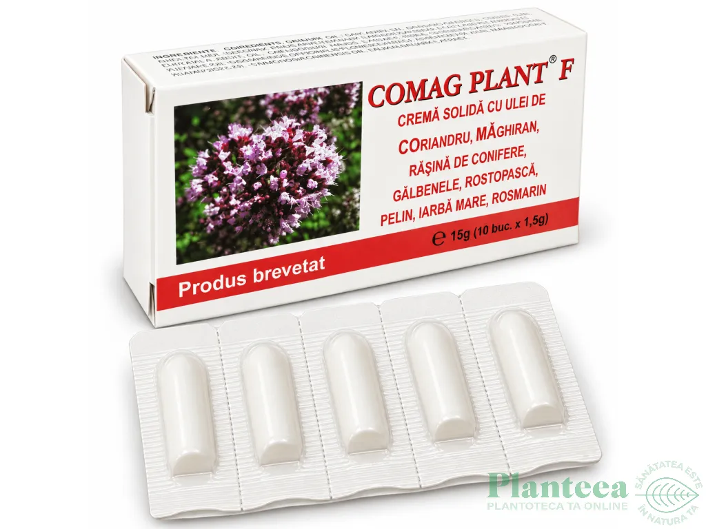 Supozitoare Comag Plant F 10x1,5g - ELZIN PLANT