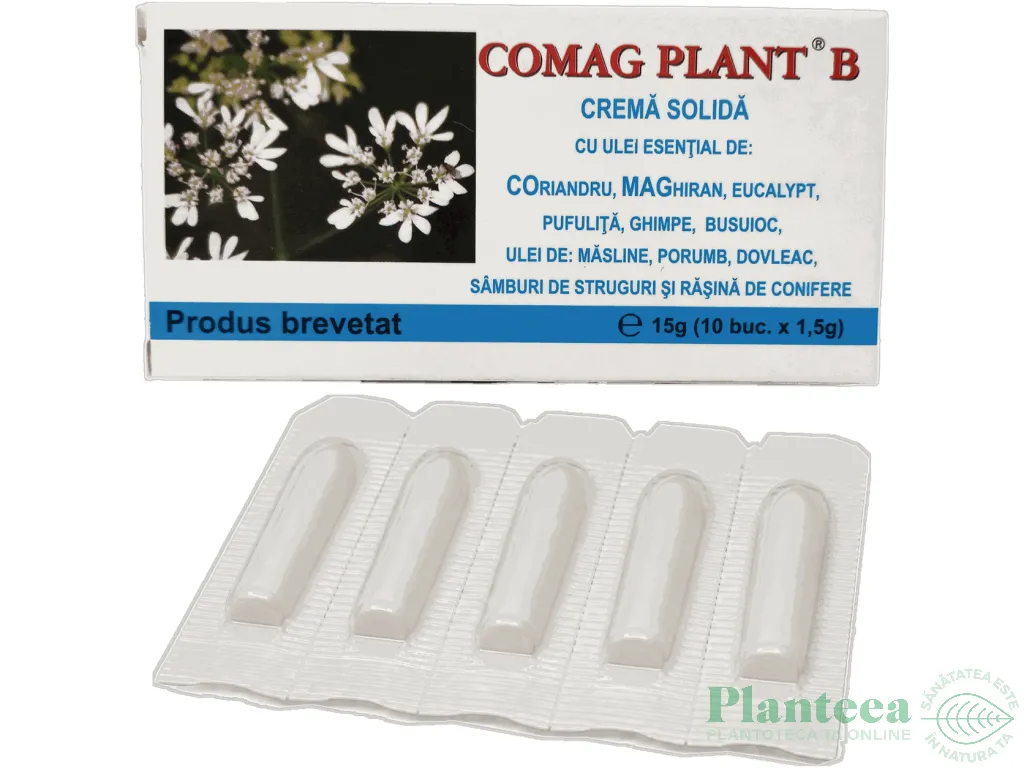 Supozitoare Comag Plant B 10x1,5g - ELZIN PLANT