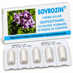 Supozitoare Sovrozin 10x1,5g - ELZIN PLANT