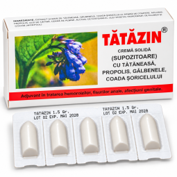 Supozitoare Tatazin 10x1,5g - ELZIN PLANT