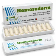 Supozitoare Hemoroderm 10x1,5g - LAUR MED