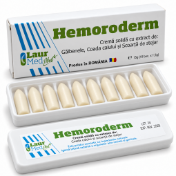 Supozitoare Hemoroderm 10x1,5g - LAUR MED