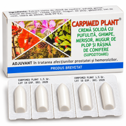 Supozitoare Carpimed Plant 10x1,5g - ELZIN PLANT