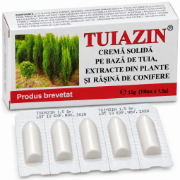 Supozitoare Tuiazin 10x1,5g - ELZIN PLANT