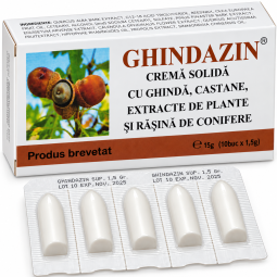 Supozitoare Ghindazin 10x1,5g - ELZIN PLANT