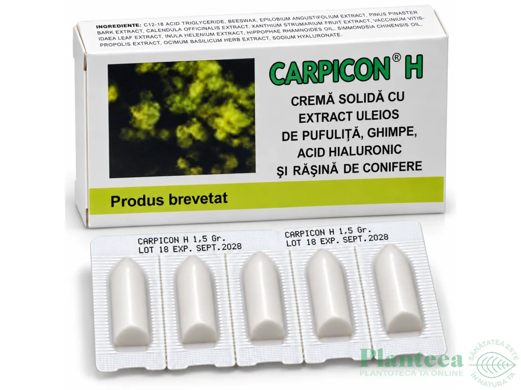 Supozitoare Carpicon H blister 10x1,5g - ELZIN PLANT