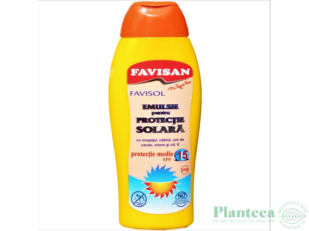 Emulsie protectie solara spf15 FaviSol 200ml - FAVISAN