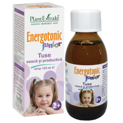 Sirop tuse seaca productiva Energotonic junior +2ani 125ml - PLANTEXTRAKT