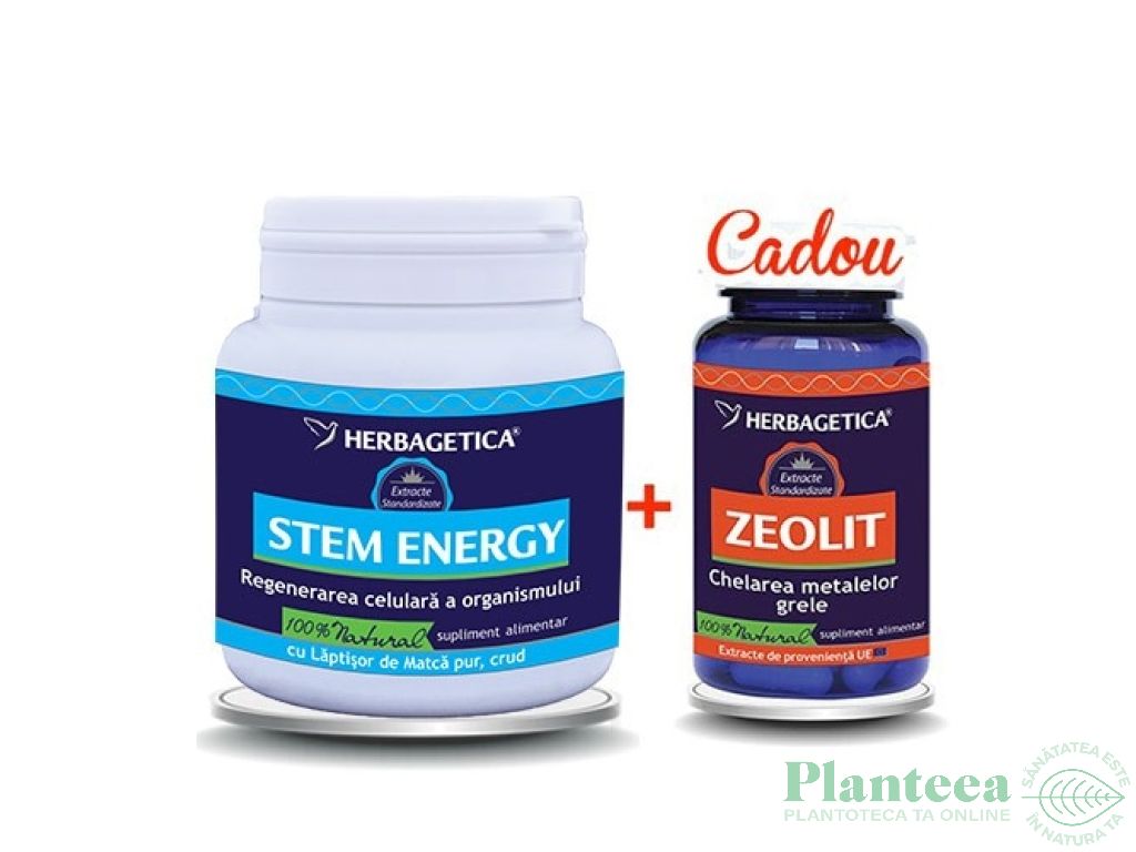 Pachet Stem Energy 250ml+Zeolit detox 60cps - HERBAGETICA