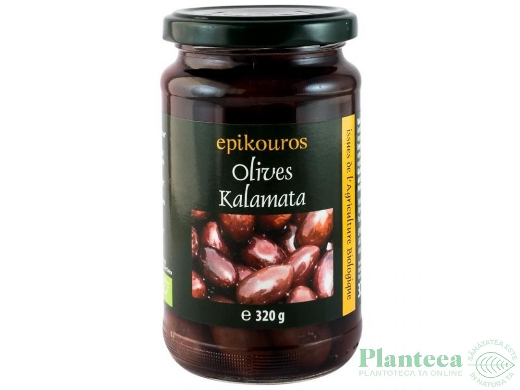 Masline kalamata cu samburi saramura eco 320g - EPIKOUROS