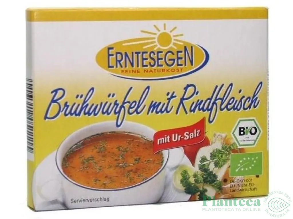 Cubulete supa carne vita cu sare eco 6x12g - ERNTESEGEN