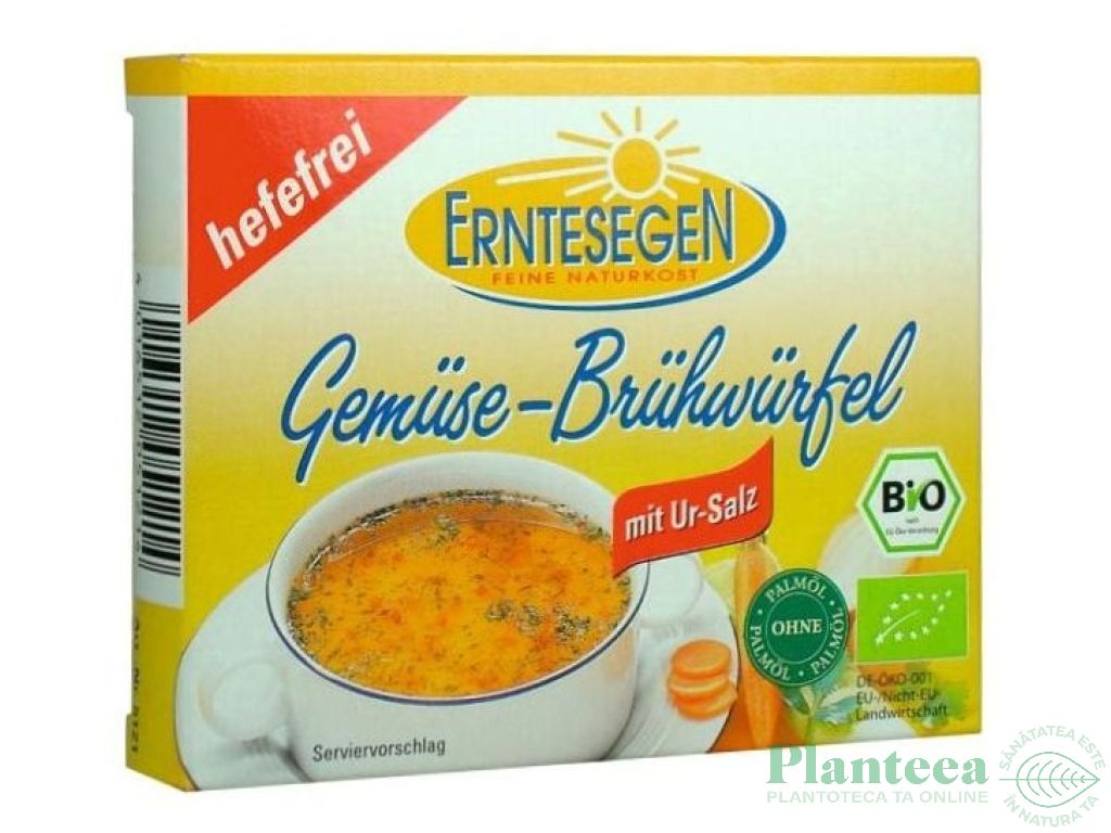 Cubulete supa legume vegana fara drojdie cu sare eco 6x11g - ERNTESEGEN