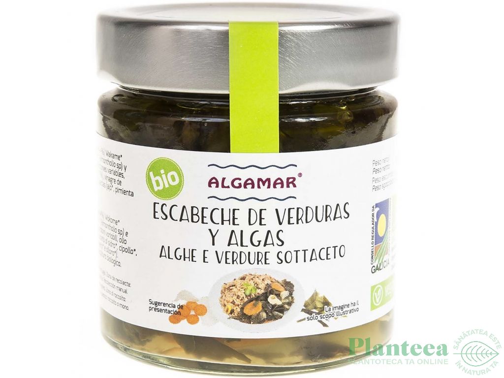 Escabeche legume alge marinate bio 190g - ALGAMAR
