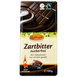 Ciocolata amaruie 55%cacao xylitol 100g - BIRKENGOLD