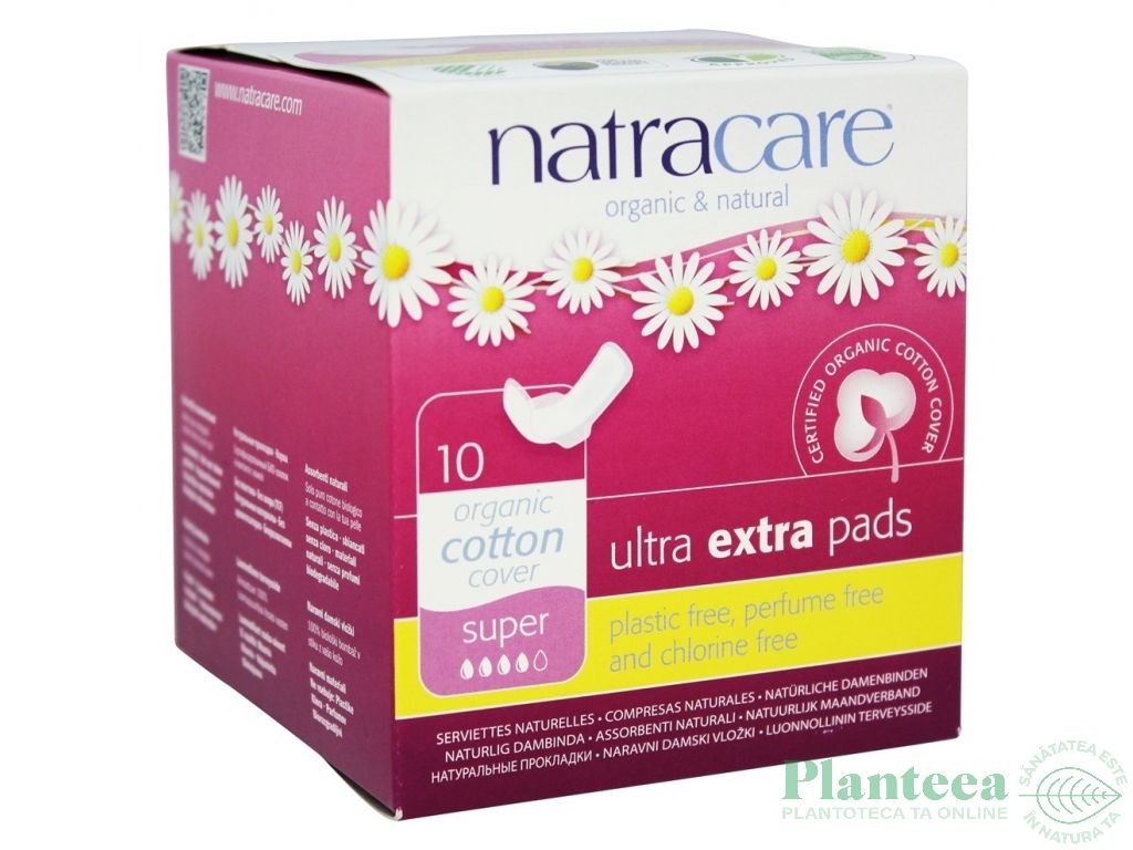 Absorbante cu aripioare zi ultra extra super 10b - NATRACARE