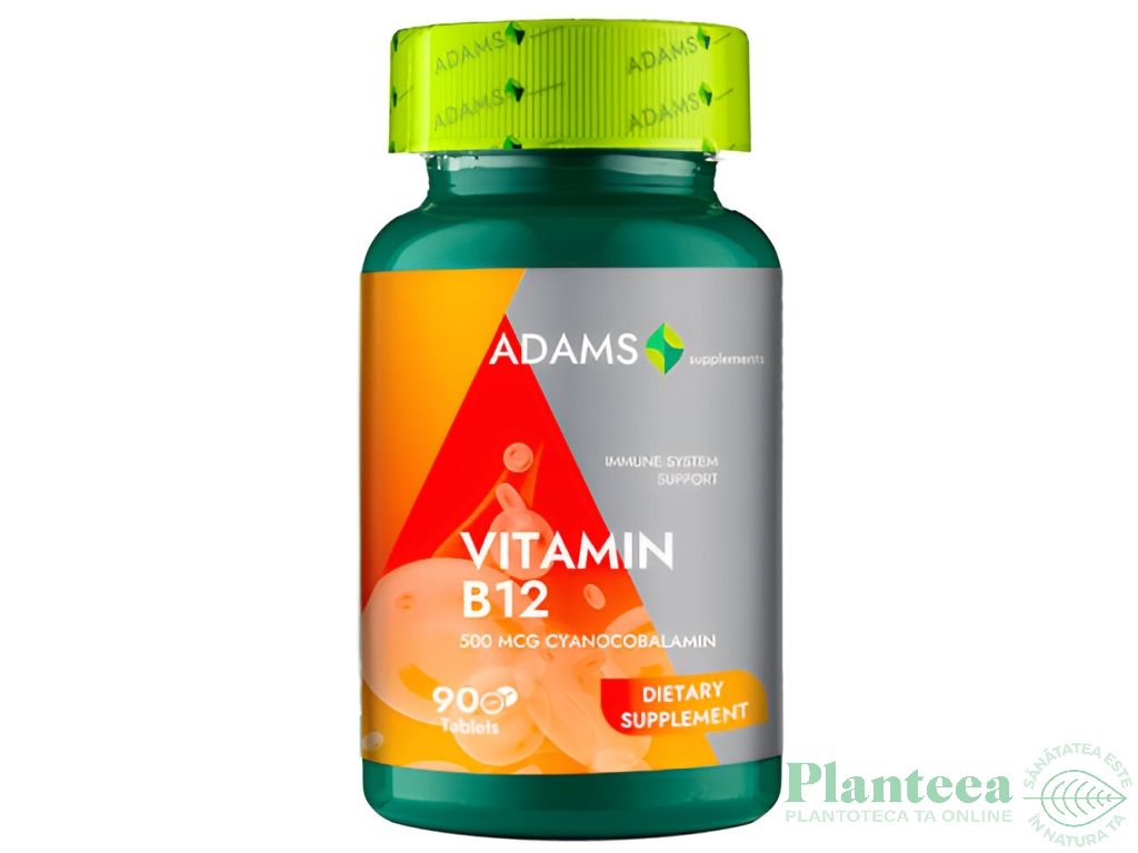 Vitamina B12 500mcg 90cp - ADAMS SUPPLEMENTS