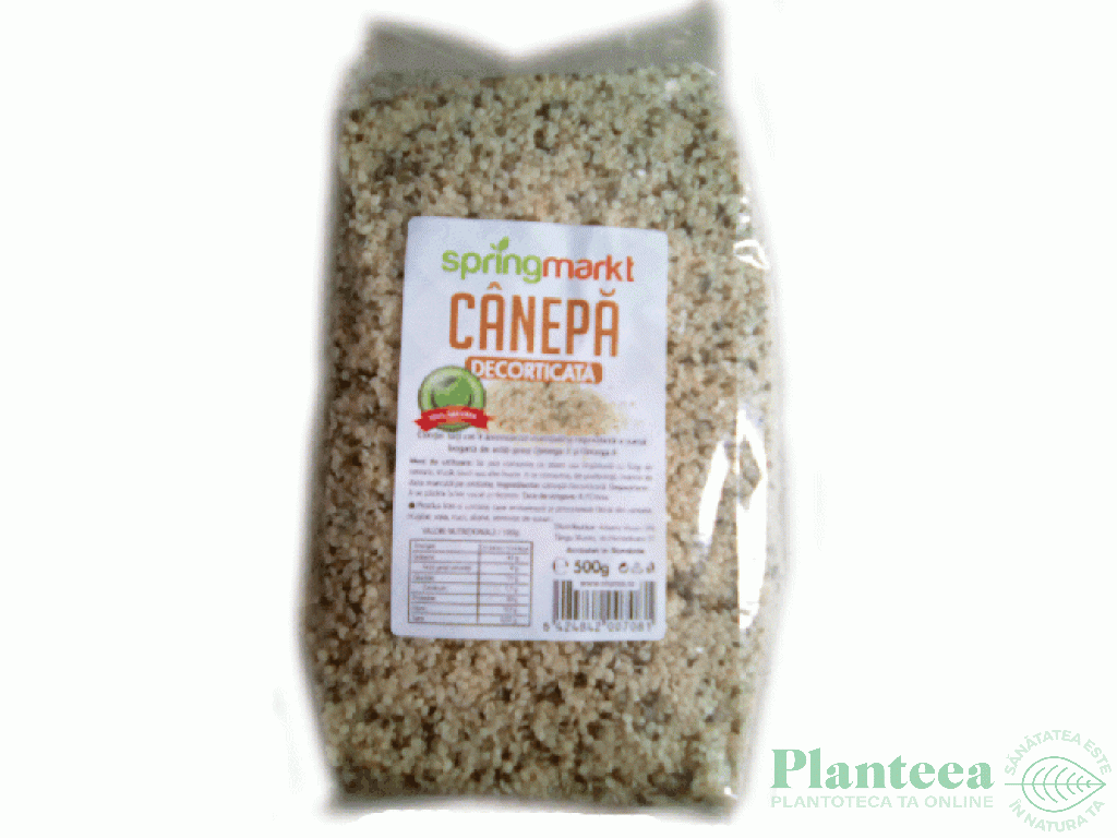 Seminte canepa decorticate 500g - SPRINGMARKT