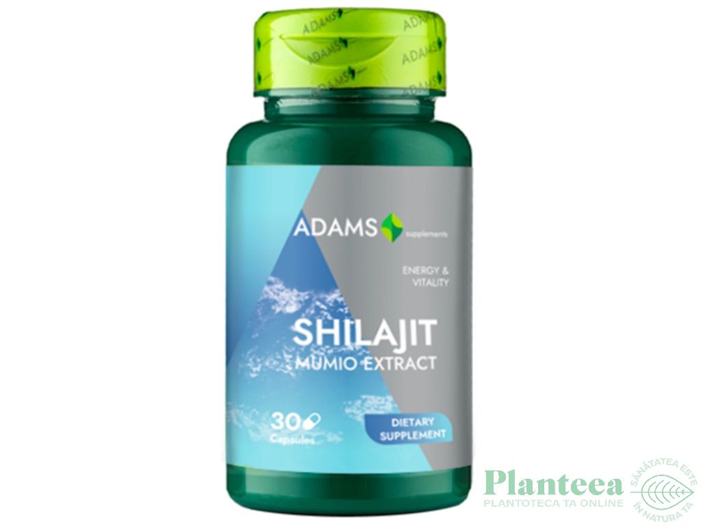 Shilajit [Mumio extract] 400mg 30cps - ADAMS SUPPLEMENTS